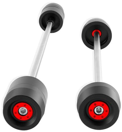 Rahmenschieber Motorrad Vorne Und Hinten Rad Gabel Achse Sliders Crash Protektoren Für Kawasaki FÜR ZX-10R FÜR ZX10R FÜR Ninja1000R FÜR Ninja 1000 R 2011-2021 Motorrad rahmen ( Color : Rot )