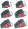 Yinke for Wahl Clipper Guards Set 10 12 14 16 18 20, Extra Long Hair Clipper Guards with Metal Clip, 6 Cutting Lengths 1.25/1.5/1.75/2/2.25/2.5 inch, Fits Most Cordless/Cord Wahl Clippers (Gray)