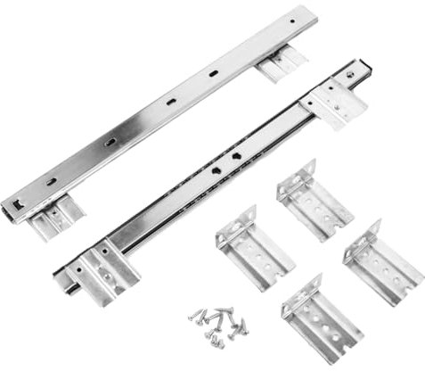 AUTSUPPL Keyboard Drawer Track Runners Under Desk Ball Bearing Slides with Sturdy Construction for Custom Desk Installation