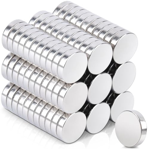 100 imanes fuertes de 8 x 2 mm, de neodimio, extrafuertes, pequeños, redondos, pequeños para pizarra magnética, frigorífico, pizarra, tablón de anuncios, fotos, oficina