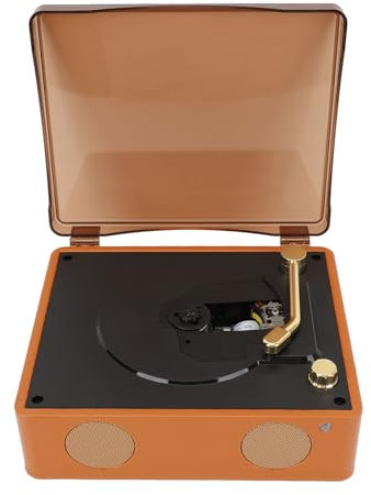 Platine Vinyle Bluetooth avec Haut-Parleur StéRéo, Télécommande Infrarouge 2000 MAh, Lecteur CD Rétro pour CD CD R CD RW VCD DVD MP3 WMA, Lecteur Platine Bluetooth