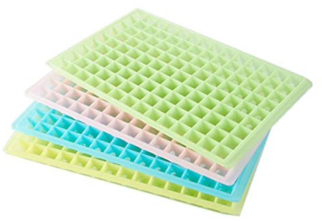BEBEMOKO Eiswürfelformen Aus Silikon Mit Fächern Lebensmittelecht Und Einfach Zu Reinigen Für Eiswürfel Bowlen Und Getränke Im Gefrierschrank