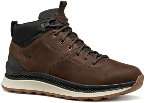 Geox U SPHERICA ACTIF X2 - Stivale da uomo, taglia 40 EU, marrone scuro nero, 40 EU
