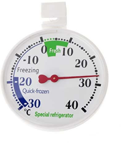 Termometro per congelatore in frigorifero Dispositivo di misurazione della temperatura del frigorifero con quadrante grande con ventosa
