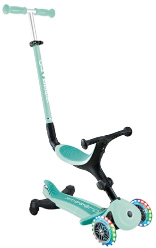 Globber Go Up Active Beleuchtung, 360 Grad, Evolutionärer Roller mit Sitz und Lichtern für Kleinkinder ab 15 Monaten