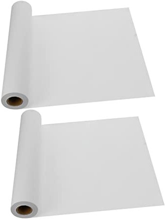 STOBOK 2rollen Kunstdruckpapierrollen Weiß Als Ersatz Für Geschenkpapier Für Kinderkunst Robustes Bastelpapier Für Buntstifte Filzstifte Farbstifte Stempelprojekte Oder Farbe Geeignet Für
