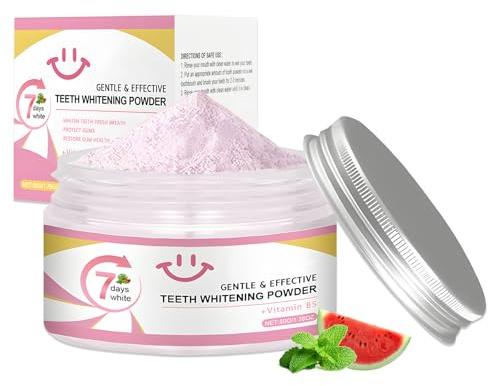 50g Polvere sbiancante per denti, olvere sbiancamento denti professionale, Usato per pulire i denti e respirare fresco,rimozione Delle Macchie Profonde