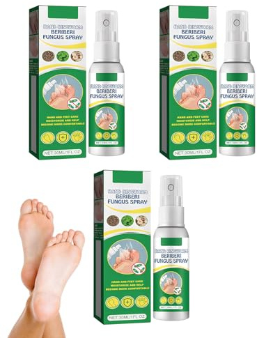 Leogony 3 PCS 30ML Athletes Foot Spray, Fast-Acting Athletes Foot Treatment Spray for Shoes & Socks Fungal, Relieve Itch & Reduce Odor