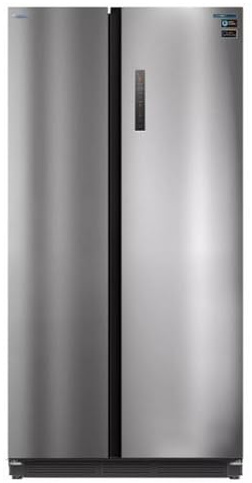 Frigorifico Americano Infiniton SBS-535A93XEB, 508 Litros, 193 cm de Altura, E, Total No Frost, Fast Cooling y Fast Freezing, Diseño SLOT-IN, Inox