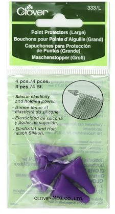 Clover Cl0333-L Nål Spets Punkt Skydd 4-Bitar, Stor, Violett