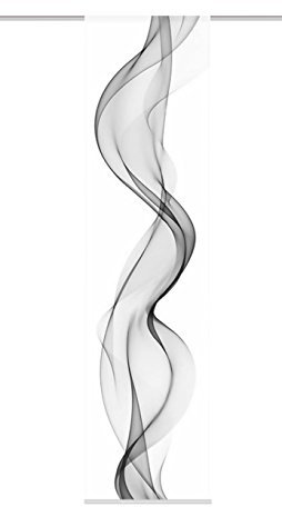 Home fashion Edmonton Schiebevorhang, Polyester, Grau, 245X60 cm