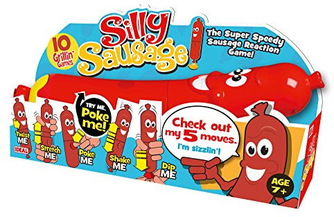Ideal | Silly Sausage: The super speedy sausage reaction game | Family Games | For 1+ Players | Ages 7+