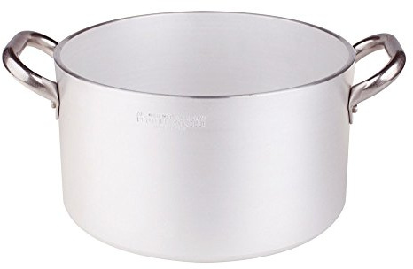 Pentole Agnelli ALMR110460 Cacerola cilíndrica Alta Radiante, Aluminio Profesional 5 mm, 60 cm