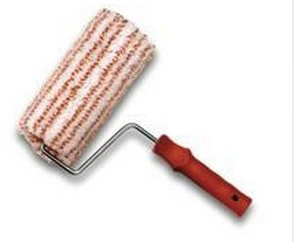RULLO LANA MARRONE CM. 24 BCO/ROSSO