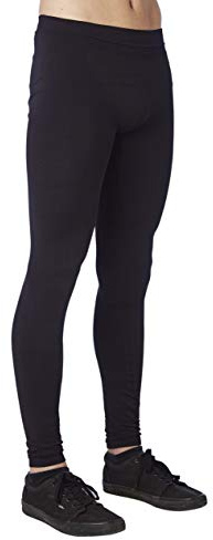 Unisex térmico Sportwear Leggings con emana + DRYARN Fibra, Negro