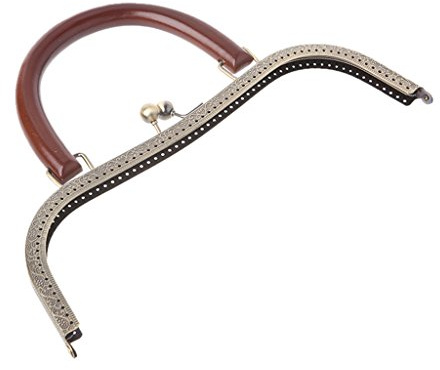 Bubbacare Manyo 1 Stück Mode Metall Taschengriff - Taschenrahmen & Kuss Verschluss Lock, Bronze/Gold, 27x16cm, 2 Arten zu wählen, Für Taschen/Geldbörse/Brieftasche. (Bronze)