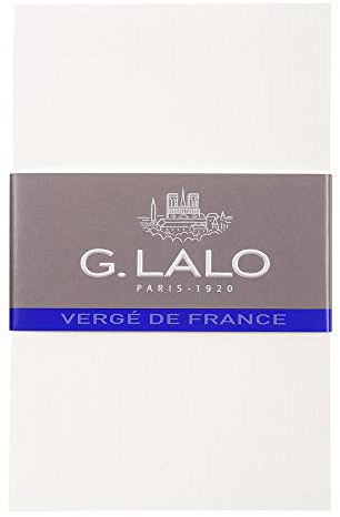 Clairefontaine Lalo 67300L -un set da 25 biglietti da visita 8,5x13,5 cm 300g in carta vergata di Francia , Bianco