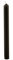 Cereria di Giorgio Bougies de pâtes colorées à l'intérieur, Cire de Paraffine, Noir, 1,9 cm, 12 unités