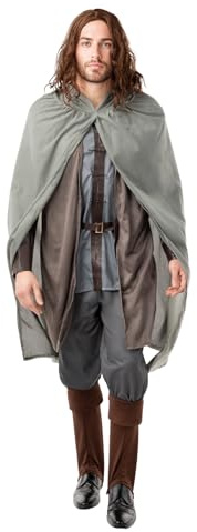 Funidelia Disfraz Oficial de Aragorn - El Señor de los Anillos para Hombre, Traje Completo Medieval fantasía para Adultos, Disfraces de Halloween y Carnaval – Talla XL