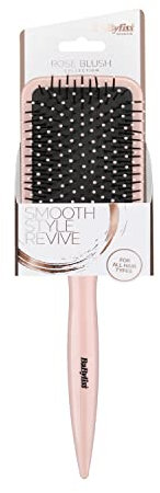 BaByliss Rose Blush Paddle Brush, Pink