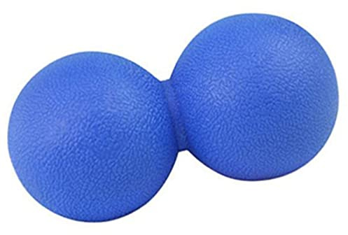 Peanut Massage Ball, Peanut Double Lacrosse Massage Ball Roller Massager, Deep Tissue Trigger Point Muscle Massage Ball, Myofascial Release Muscle Knot Relaxer for Back Neck Shoulder Leg Hip (Blue)
