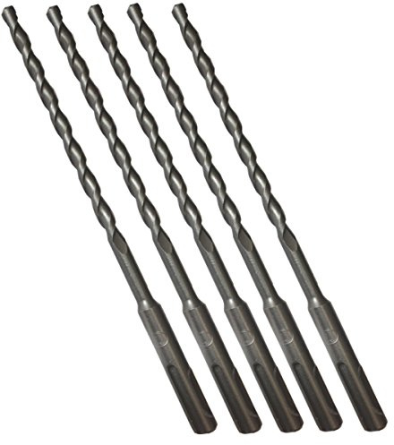 UK Drills - SDS Plus Hammer Drill Bit - Tungsten Carbide Tip, Fully Hardened Tool - To Be Used in Granite, Concrete & Masonry - 6.0mm x 160mm (Pack of 5)