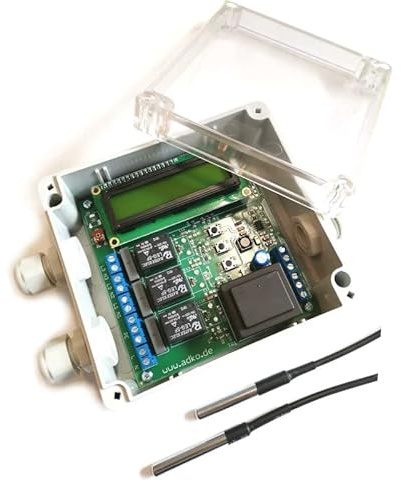 Poolsteuerung Thermostat Solardifferenz und Filtersteuerung mit Timer