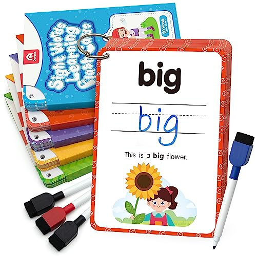 Tarjetas de Aprendizaje de Palabras de Vista Coogam, 250 Juego de Palabras Dolch de Lectura y Vocabulario para Niños en Jardín de Infantes y Preescolar de 3, 4, 5 Años
