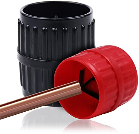 2 Stück Rohr Entgrater Kunststoff, Industrial Innen- und Außenfräser 5-38 mm, 2 in 1 Rohrentgrater Kupferrohr Universal Deburring Tool Handentgrater