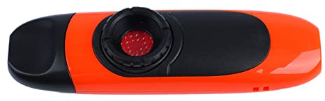 Tragbares Kazoo Musikinstrument, Ergonomisches Mundstück Curve Design Tonanpassung Kazoo Zum Feiern (Orange)