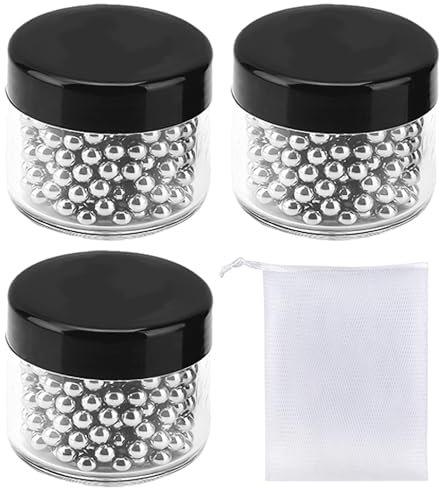 Lot de 3 boîtes de 1200 perles de nettoyage, équipées d'un petit sac en filet, convient pour le nettoyage des vases, des carafes et des