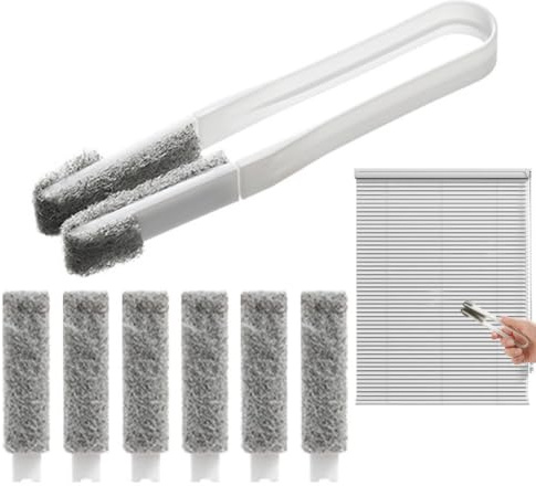 Lamellenreiniger Bürste Lamellenreinigungszange Zur Reinigung VonJalousien | Lamellen Und Raffstoren, Raffstore Reinigungsbürste Mit 6 Ersatzköpfen
