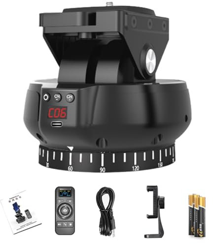 Artudatech 360°Panoramic Rotating Head Pan Tilt Handheld Gimbal Suitable for Mobile Phones Cameras