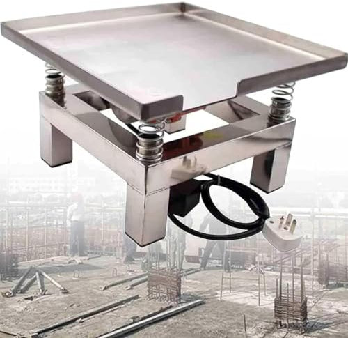 Banc de test électrique de vibration pour moulage et compactage – Petite table de vibration en béton plate-forme en acier inoxydable 3000 fois/minute