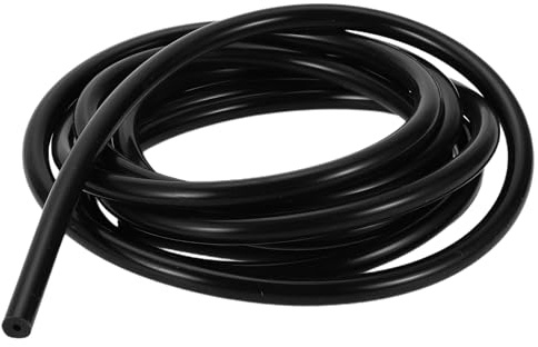 Hihaha Manguera De Vacío Silicona Negro Para Auto Alta Temperatura | 10Ft/310Cm, 1/16, 2Mm Id, 9Mm Od, 3.5Mm Grosor, 43Psi/100Psi, -40°F A 428°F, -40°C A 220°C, Sin Olor, No Irritante