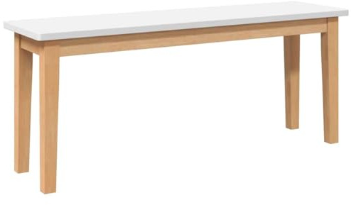 vidaXL Bank 110 cm Massivholz Gummibaum