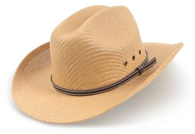 Zylioo XL Stroh-Cowboyhut für Große Köpfe, Sonnenschutz Cowboyhut, Western-Sonnenhut Sommerhut mit breiter Krempe