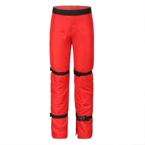 LVYXON Chainsaw Protective Apron with Adjustable Belt, 1000D Polyester Protective Gear Adjustable Straps for Logging DIY Red Black(red L)
