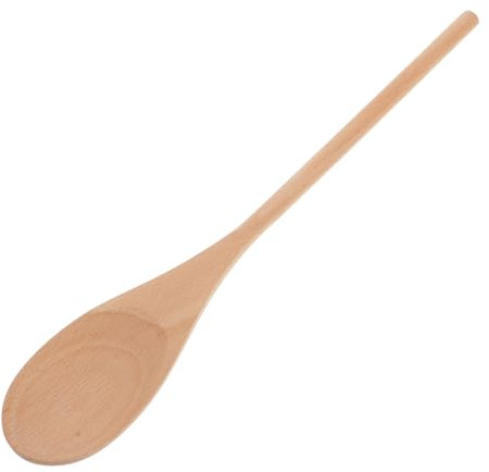 Mobestech Langer Holzlöffel mit Langem Griff Unbemalt Selbstgemacht zum Rühren Backen Kochen und Basteln Bowle Löffel 24 Stück