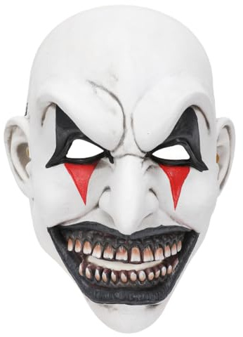 GVMJHYK Clown Maske, Halloween Terrifier Clown Maske, Horror-Thema Party Maske, Cosplay Kostüm Requisiten für Erwachsene, Halloween-Kostüm Geschenk für Kinder und Erwachsene