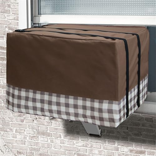 Housse Pompe A Chaleur, Housse pour Climatiseur, avec Boucle Fixe, Tissu Oxford 600D, Protection Solaire, Imperméable et Résistante(55x41x38cm/21.6x16.1x14.9in)