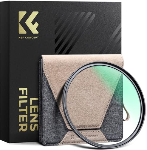 K&F CONCEPT Nano-Xcel Pro 46mm Filtro UV Marco de Latón Ultradelgado | Vidrio HD 99.8% Transmisión Sin Viñeteado para Objetivos Gran Angular con Revestimiento Nano - FV901
