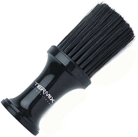 Termix Pennello professionale per talco, colore nero e fibre nere. Spazzola con fibre morbide per lavorare con la massima pulizia