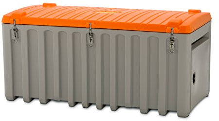 CEMO 10336 Werkzeugbox mit Seitentür, grau/orange, 750 L