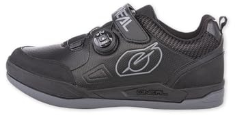 O'NEAL Sender Pro Mountainbike Schuhe Vegan I MTB Downhill Freeride | MTB Schuhe Herren & Damen mit Super-Grip Sohle & Ratschenschnürsystem I Schwarz I Größe 39