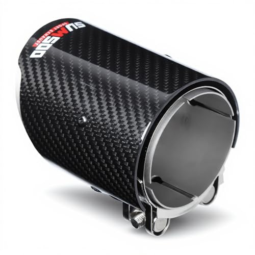 Gaeirt 3 auspuffblende 70mm anschluss schwarz 5-Zoll-Universal-Auspuffrohre, glatter Auspuffeinlass, Auspuffblende & End Pipes, Einzelauslass für Auto, Extrémités de tuyau