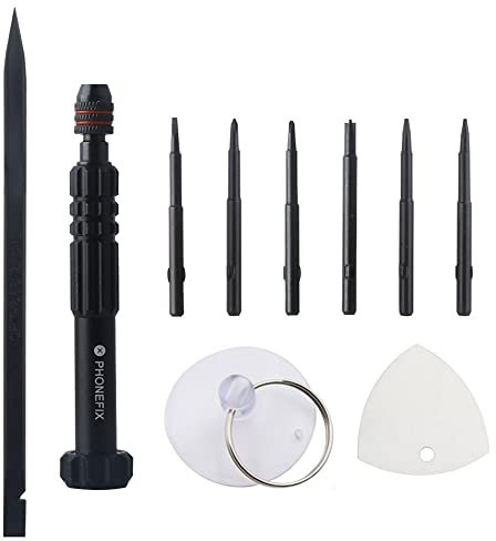 6 in 1 Magnetischer Schraubendreher Set 0.6 Y000 P2 Pentalobe T2 Torx Schraubendreher Öffnung Hebelwerkzeug für iPhone Samsung Huawei Reparatur Kit