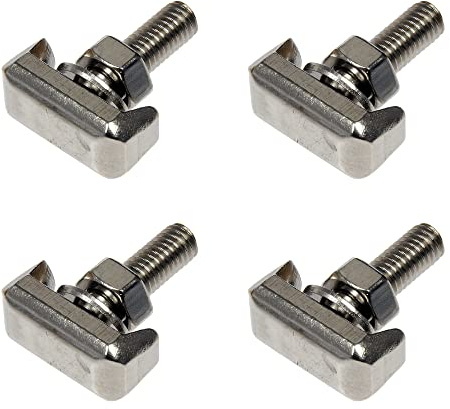 WANGCL 4Pcs T Track Bolts Battery Terminals for Car Terminal Clamp Battery Cars Securing Nut Stainless Steel