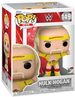 Funko POP! WWE: Hulk Hoganamania Med Bälte - Samlingsbar Vinylfigur - Presentidé - Officiell Merchandise - Leksaker för Barn & Vuxna - Sportfans - Modellfigur för Samlare och Display