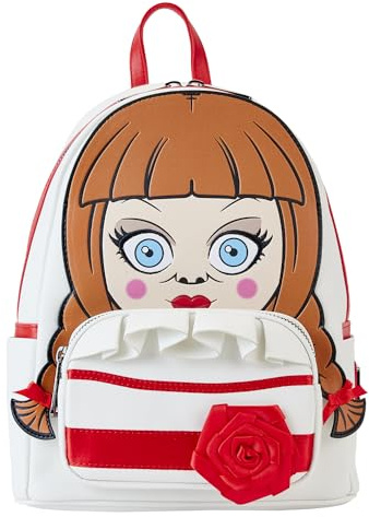 Loungefly WB Annabelle Cosplay Mini Rucksack | Horror Rucksäcke, Weiss/opulenter Garten, Einheitsgröße, Rucksack